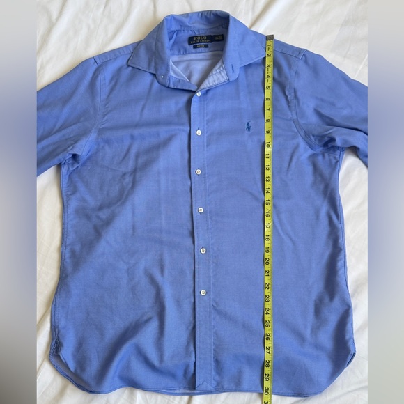 Polo by Ralph Lauren Men's easy care Blue Shirt size 34/35 - Picture 7 of 8